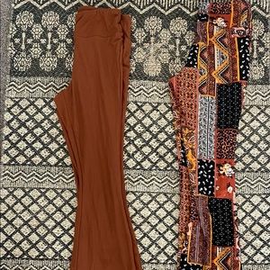 2 PAIR Legging bell bottoms